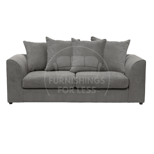 (Grey, 3 Seater) Casper Chenille Fabric Corner Sofa Range