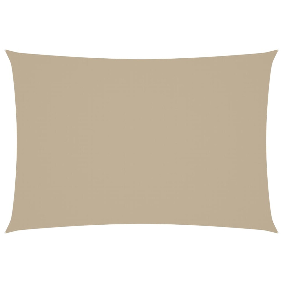 Vidaxl Sunshade Sail Oxford Fabric Rectangular 2.5X4.5 M Beige Patio Sunscreen