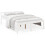 VidaXL (white, 135 x 190 cm) vidaXL Bed Frame Bedroom Bed Base Matress Foundation Bedstead Solid Wood Pine 1