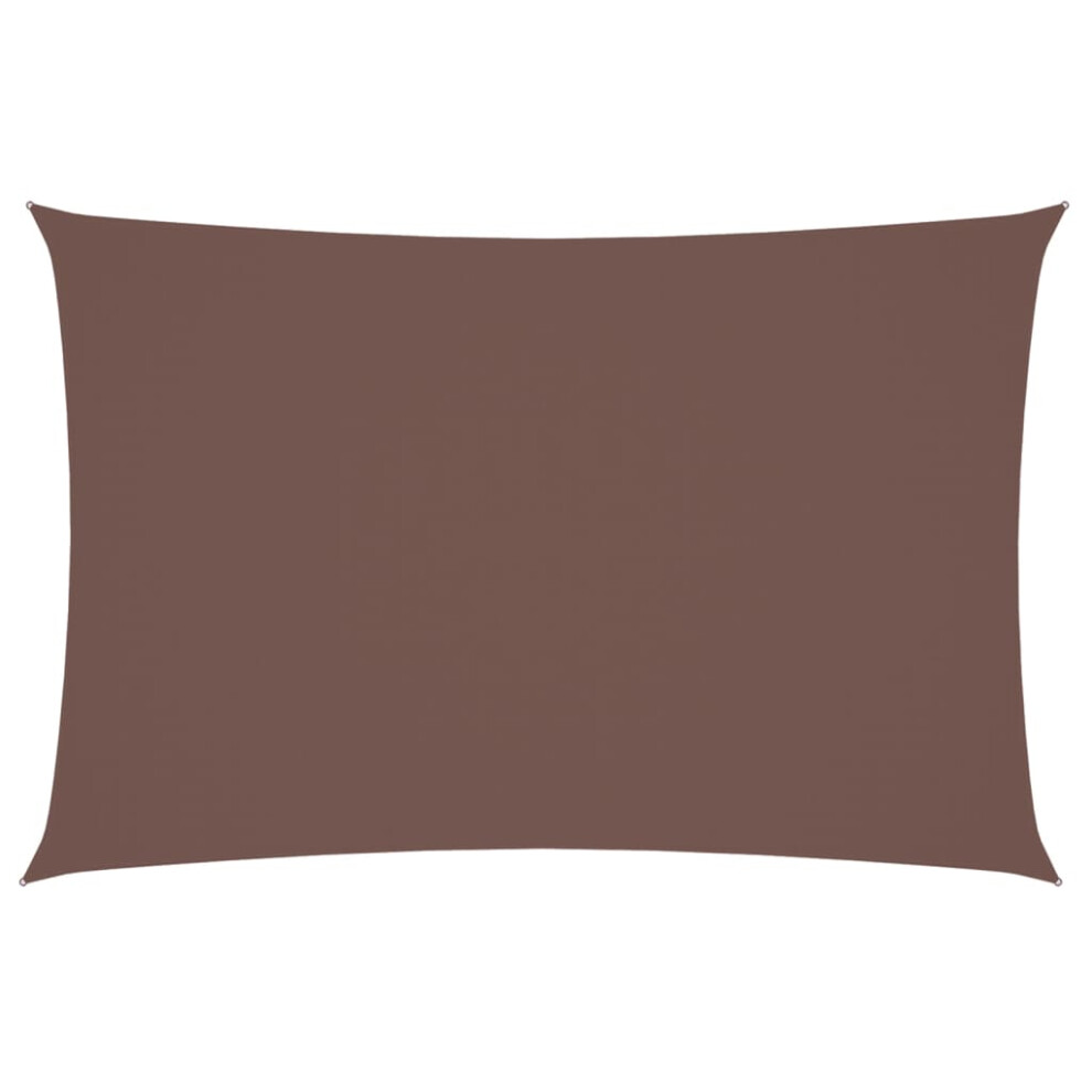 vidaXL Sunshade Sail Oxford Fabric Rectangular 2x4 m Brown Patio Shade Canopy