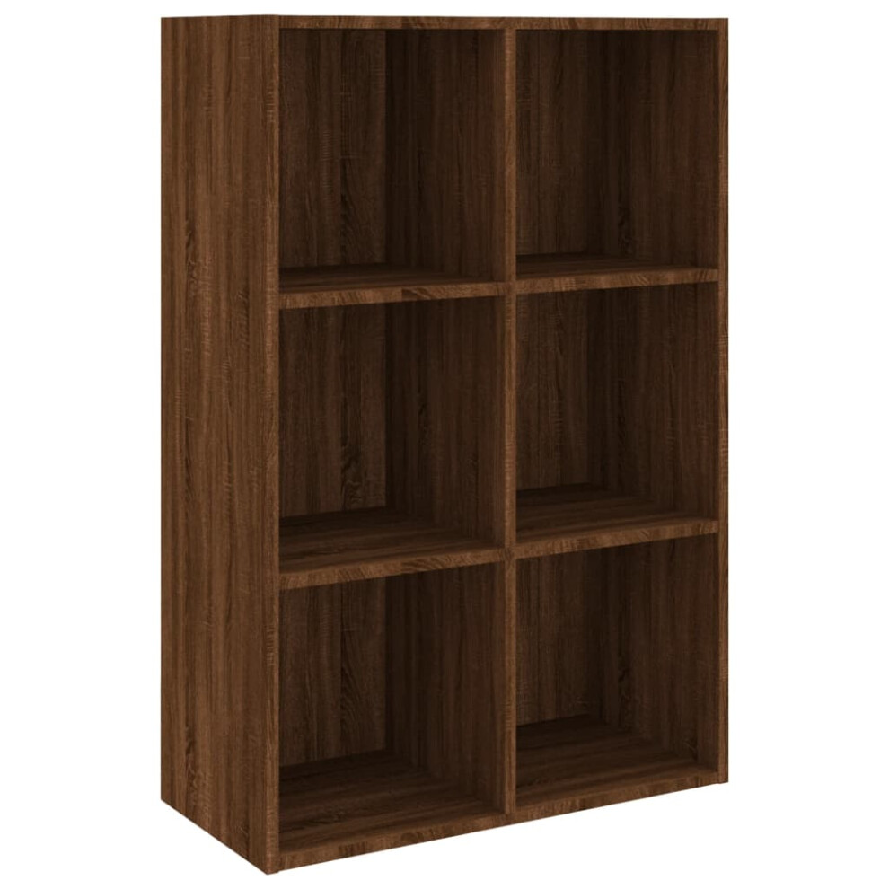 (Brown oak) vidaXL Book Cabinet/TV Cabinet Engineered Wood Highboard Cupboard Bookshelf