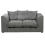 (Grey, 2 Seater) Casper Chenille Fabric Corner Sofa Range 1