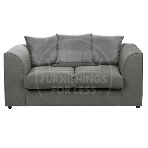 (Grey, 2 Seater) Casper Chenille Fabric Corner Sofa Range