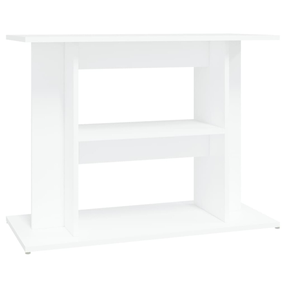 Vidaxl (White, 80 X 35 X 60 Cm) Aquarium Stand Fish Tank Stand Cabinet Aquarium Base Engineered Wood