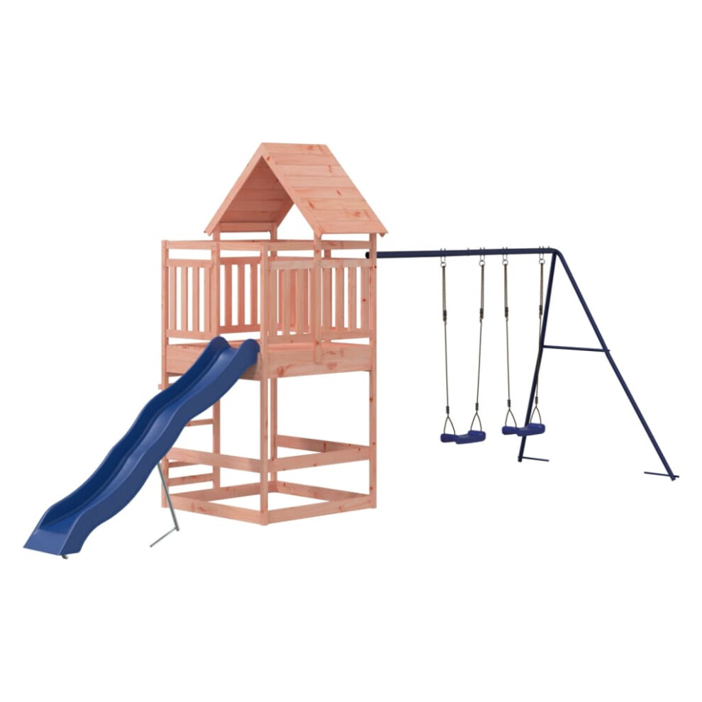 (solid Douglas wood) vidaXL Outdoor Playset Playhouse Play Tower Playground Set Solid Wood Pine