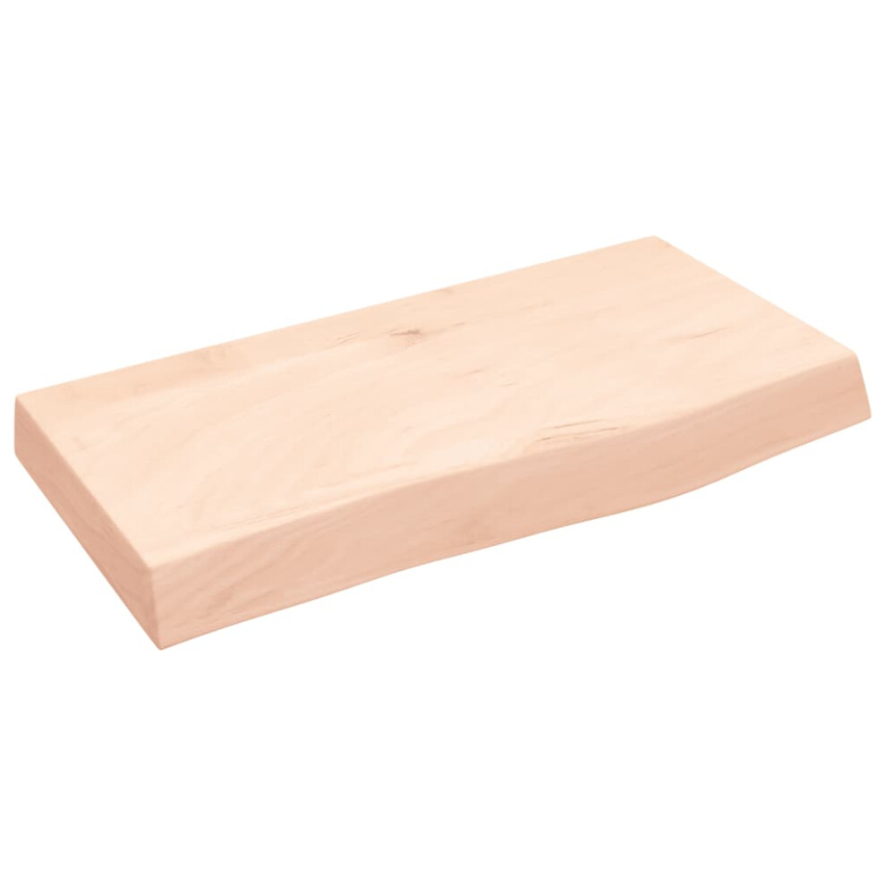 Vidaxl (Brown, 60 X 30 X 6 Cm) Wall Shelf Wooden Floating Shelf Display Shelf Treated Solid Wood Oak