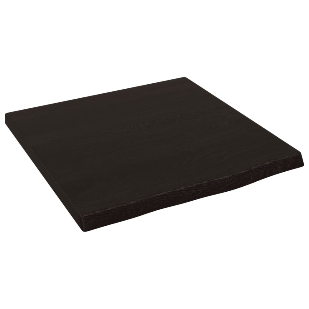 (Dark Grey, 40 X 40 X 2 Cm) Vidaxl Wall Shelf Wooden Floating Shelf Display Shelf Treated Solid Wood Oak 8720845814700
