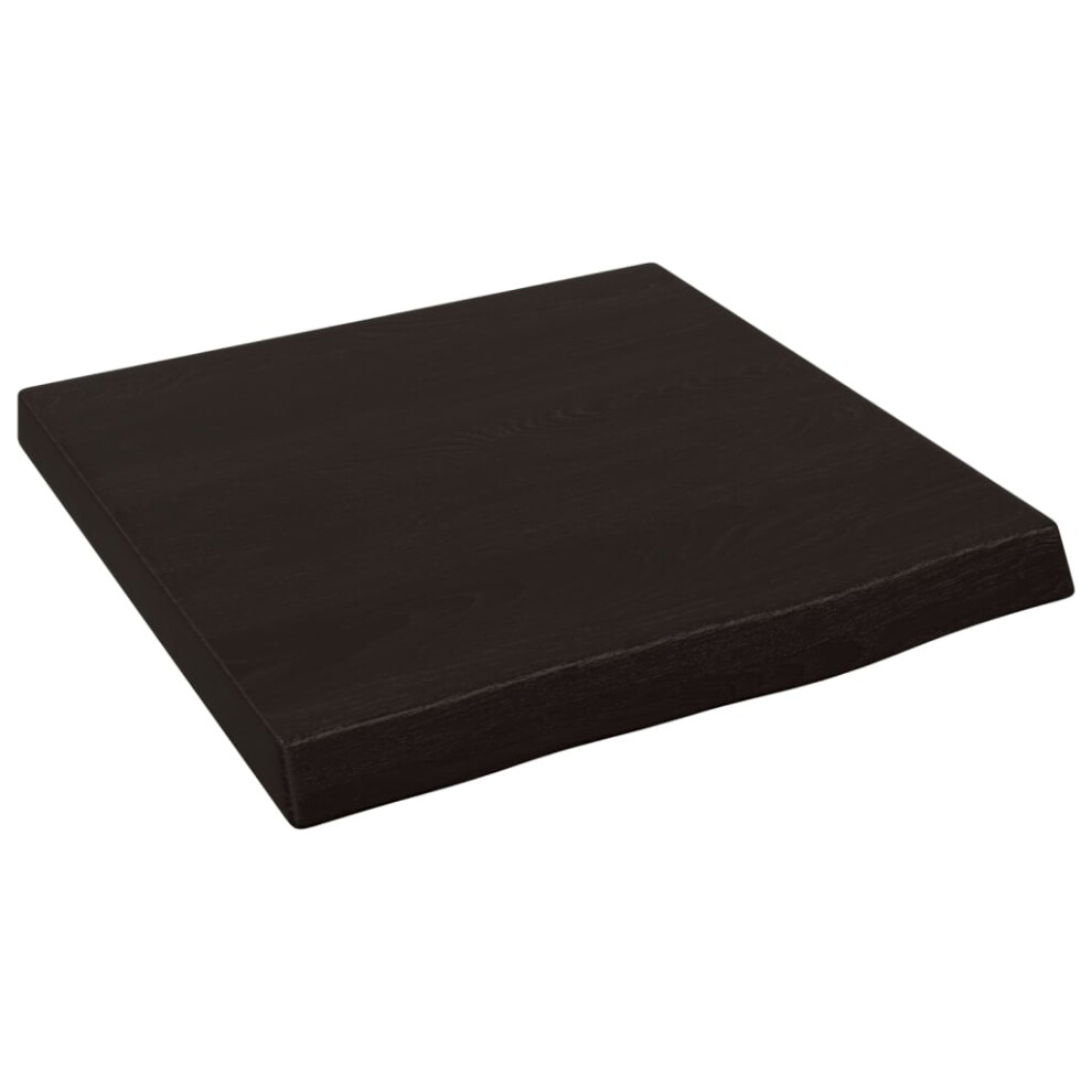 (Dark Grey, 40 X 40 X 4 Cm) Vidaxl Wall Shelf Wooden Floating Shelf Display Shelf Treated Solid Wood Oak 8720845814717