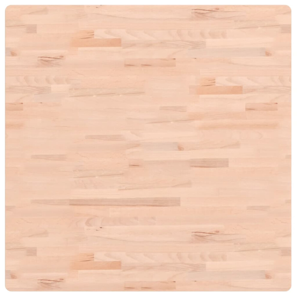 Vidaxl (Light Brown, 90 X 90 X 2.5 Cm) Table Top Wooden Replacement Desk Top Dining Table Top Solid Wood Beech