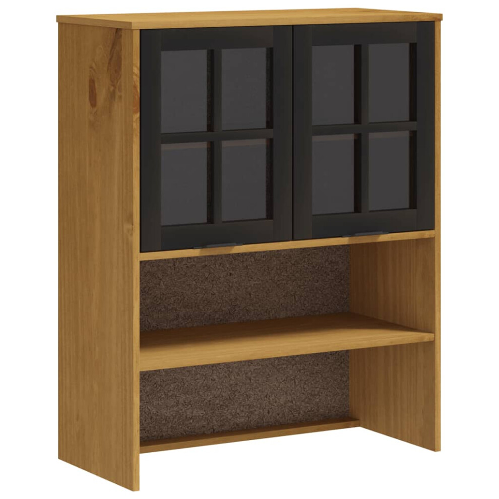 Photos - Other Furniture VidaXL Top Wooden Top for Highboard with Glass Doors Solid Wood Pine FLAM 