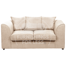 (Cream, 2 Seater) Casper Chenille Fabric Corner Sofa Range