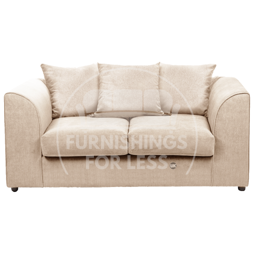 (Cream, 2 Seater) Casper Chenille Fabric Corner Sofa Range