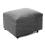 (Grey, Footstool) Casper Chenille Fabric Corner Sofa Range 1