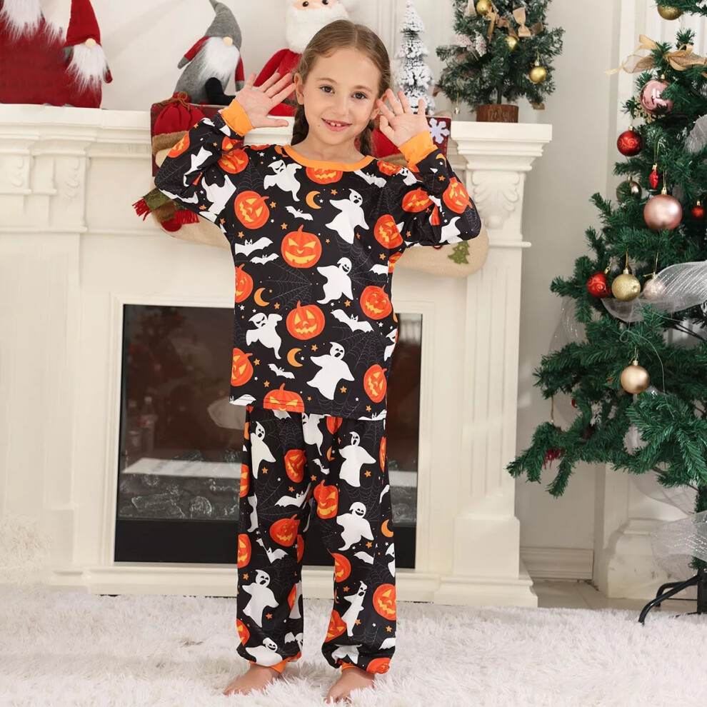 Halloween Family Matching Pyjamas Set Adult Boys Girls Ghost Nightwear Pajamas