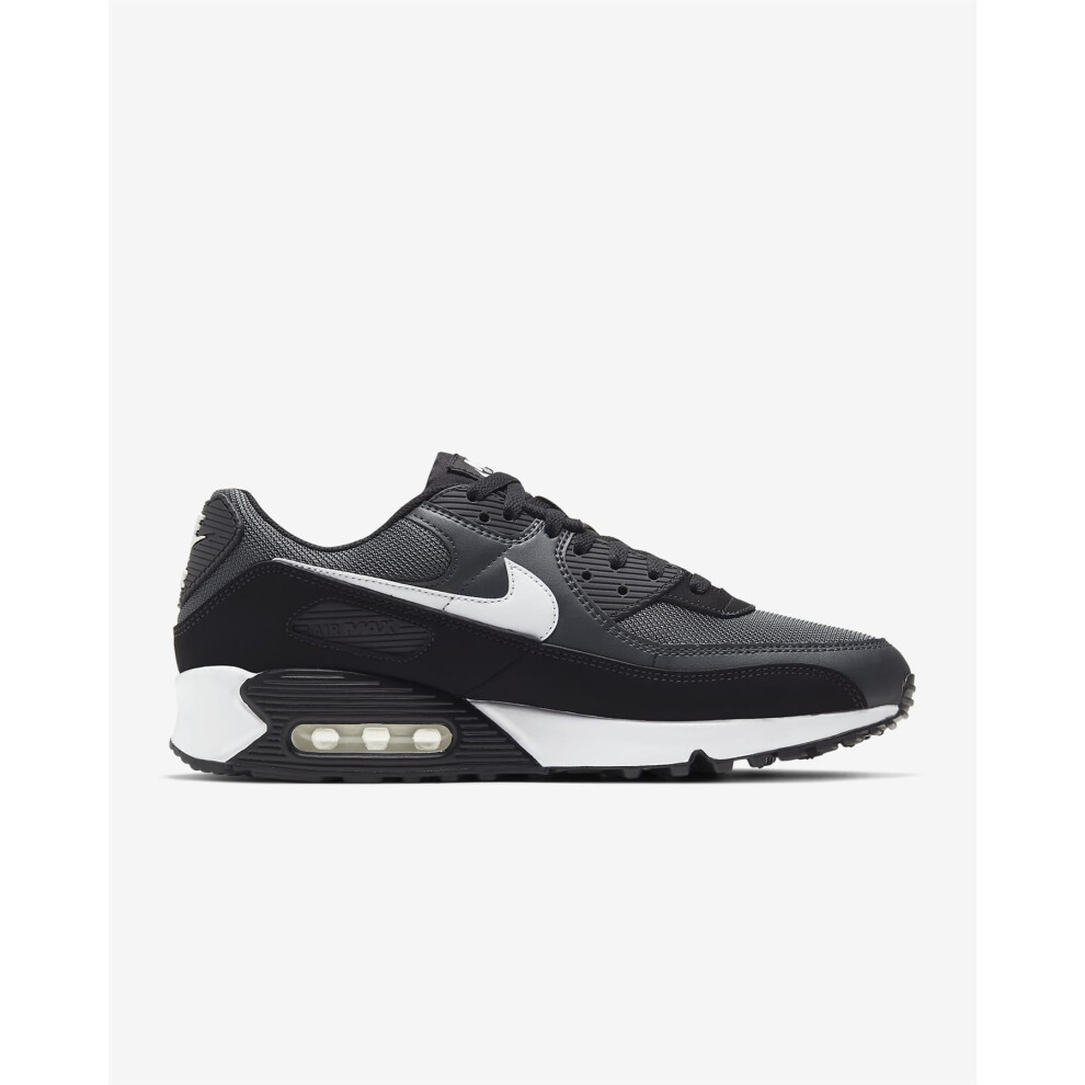 (UK 6) Nike Air Max 90 Trainers Grey/Black/White