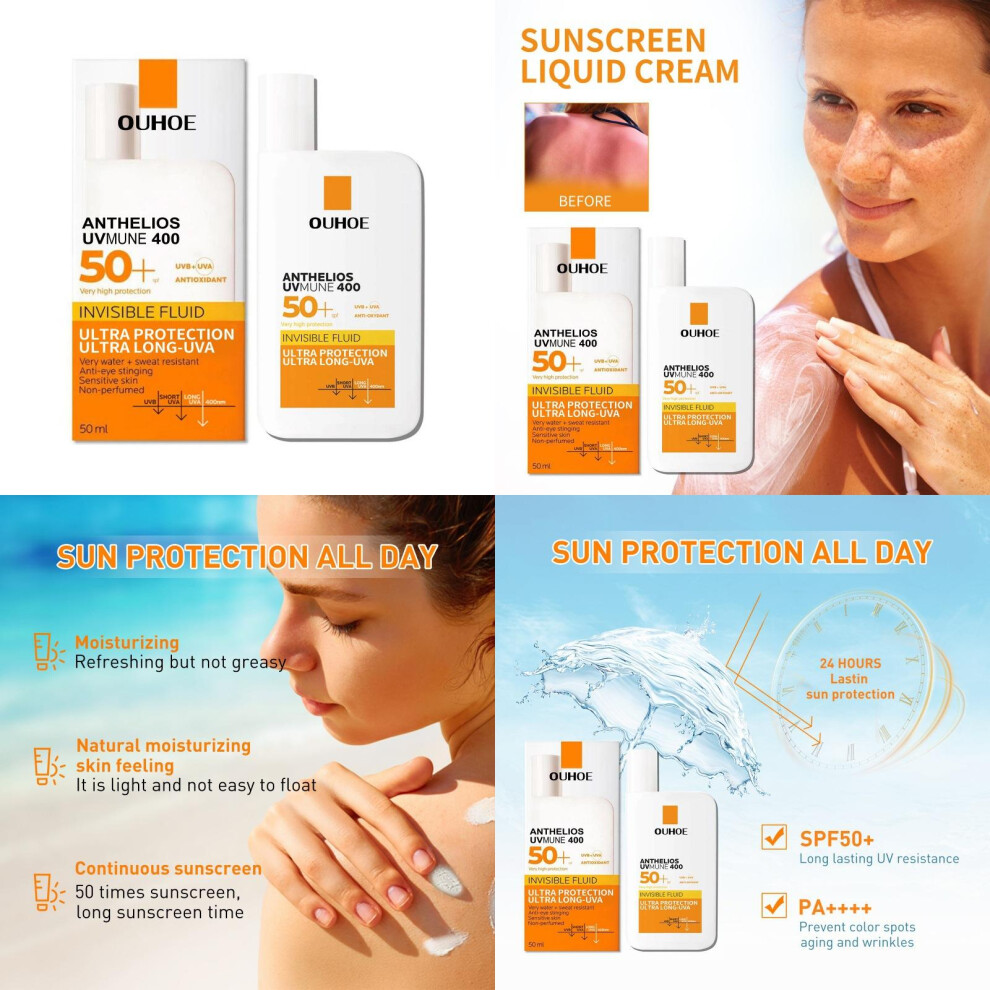 Moisturizing Ouhoe Liquid Defense Cream For Summer Uv Protection And Skin Repair