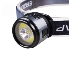 Chronus Headlamp Rechargeable Headlight Portable Ultra Light Headlight, Multifunctional Main Light 3 Modes cob 4 Modes for Outdoor Running, Hunting,