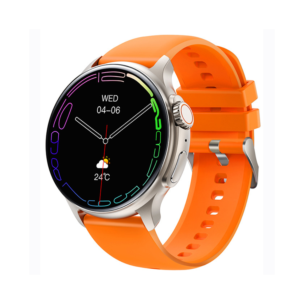 Chronus Smartwatch With 1.43-Inch Round Screen, Bluetooth Calling, Music Playback, Heart Rate Monitoring, And Multiple Sports Modes(Orange) Orange 6976918009463