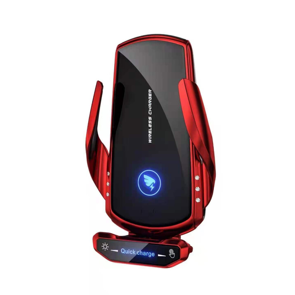 Photos - Other for Mobile Chronus Wireless Car Charger 15W Qi Charger Fast Charger Touch Screen for iPhone, Samsung, etc. Car Phone Holder 360 Rotatio