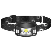 Outdoor LED Sensor Headlights USB Fast Charging Headlights Outdoor Waterproof Fishing Headlights Camping Running Headlights(Black)