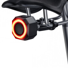 Luz Traseira de Bicicleta Remota com Alarme Luz de Freio de Bicicleta Inteligente Liga/Desliga Automática Luz Traseira de Bicicleta Recar