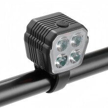 Bicycle Light, Built-in 350 mAh Rechargeable Large Battery, IPX5 Waterproof, 7 Modes, Suitable for Commuter Cyclists Night Cycling Front Light(Black)