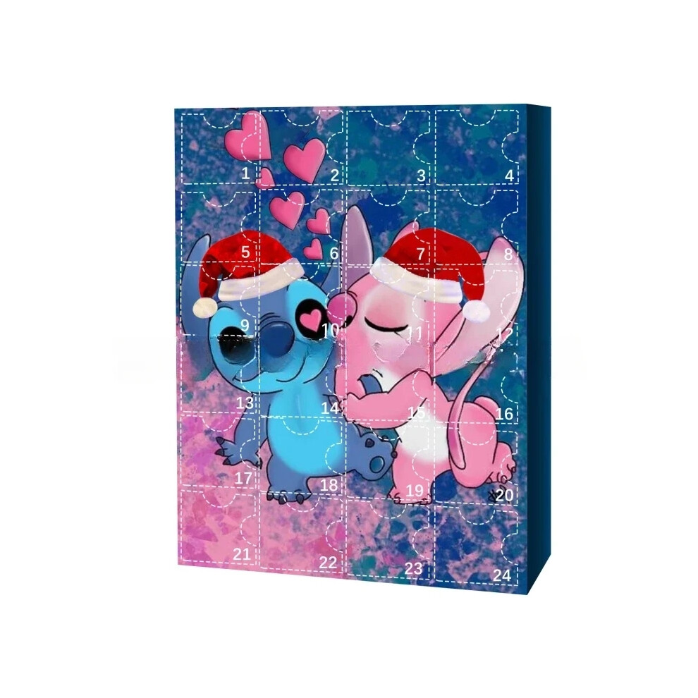 Christmas Lilo Stitch 24 Days Countdown Advent Calendar Surprise Gift New