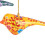 (Yellow) Kashmiri Papier Mache Festive Bird Decoration - Assorted 1