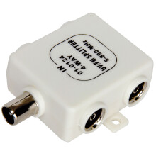 Mercury 4-Way High Grade TV Aerial Combiner/Splitter