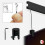 Black Panel Hanging Kits for Black Picture Rails (Clip rail Gallery systems) 2