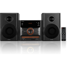 All-in-one compact micro CD player, mini stereo, DVD player, karaoke function, remote control, wireless playback, FM radio