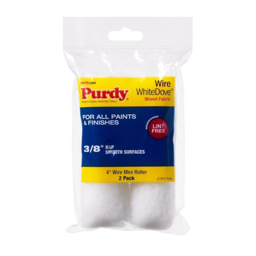 Purdy Purdy - White Dove Sleeve - 4" x 3/8" / Pack 2