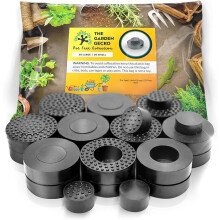 The Garden Gecko Little & Large Invisible Pot feet for outdoor plant pots and flowers | A plant caddy with floor grip | 20 PACK