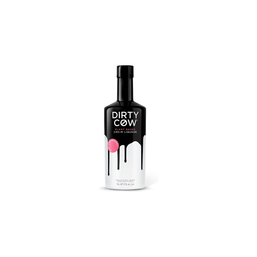 Dirty Cow Plant Based Cre*m Liqueur - Silky Strawberry 70cl 17%