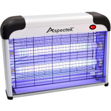 ASPECTEK 20W UV Fly & Insect Killer - 5,000 sq ft Coverage, 2,800V Grid, Dual UV Bulbs, Indoor/Outdoor, Self-Cleaning, Removable Tray