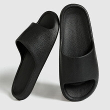 (Black, 41?Foot Length24cm/9.44in) Men Summer Ultra Soft Slipper Antislip Sliders Sandals Stylish Simple Shoes