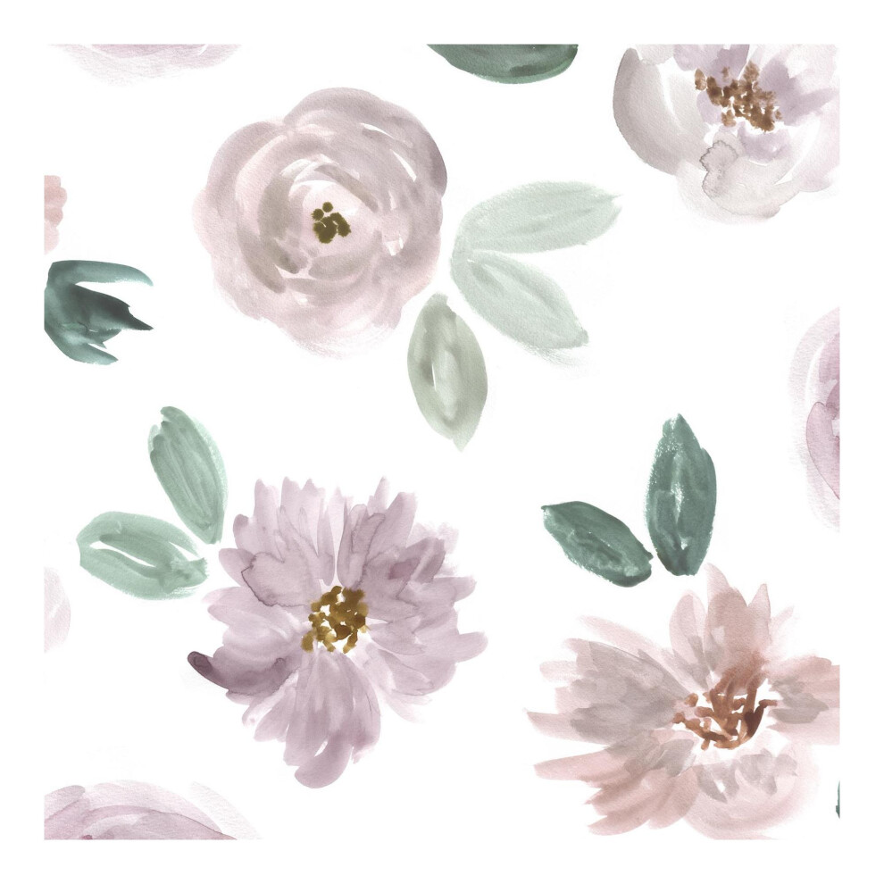 Superfresco Easy Cleo Watercolour Pink Floral Wallpaper