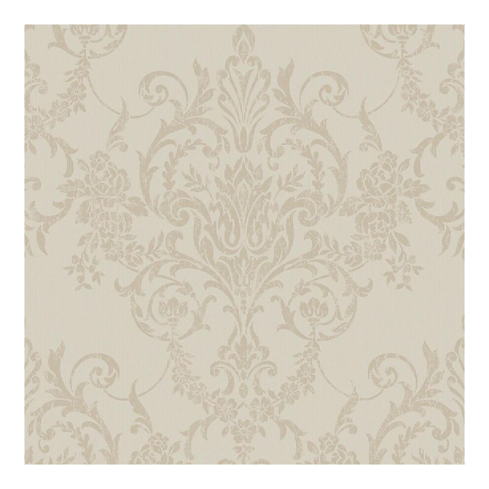 Superfresco Easy Victorian Damask Champagne Wallpaper