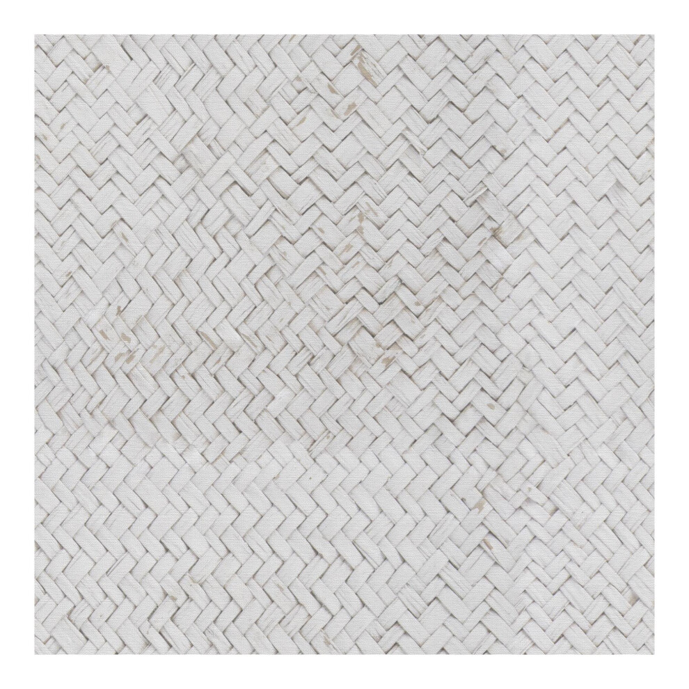 Superfresco Easy Cream Mand Basket Weave Paste the Wall Wallpaper (WAS 17.99) (Was 17)