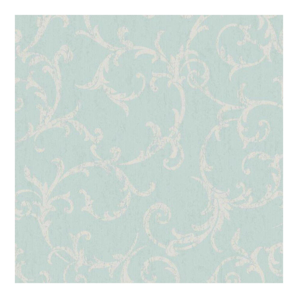 Superfresco Easy Empress Scroll Duck Egg Wallpaper