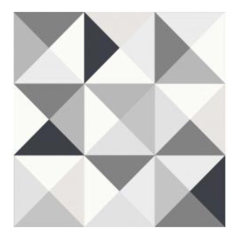 Superfresco Easy Polygone Black and Grey Geometric Wallpaper