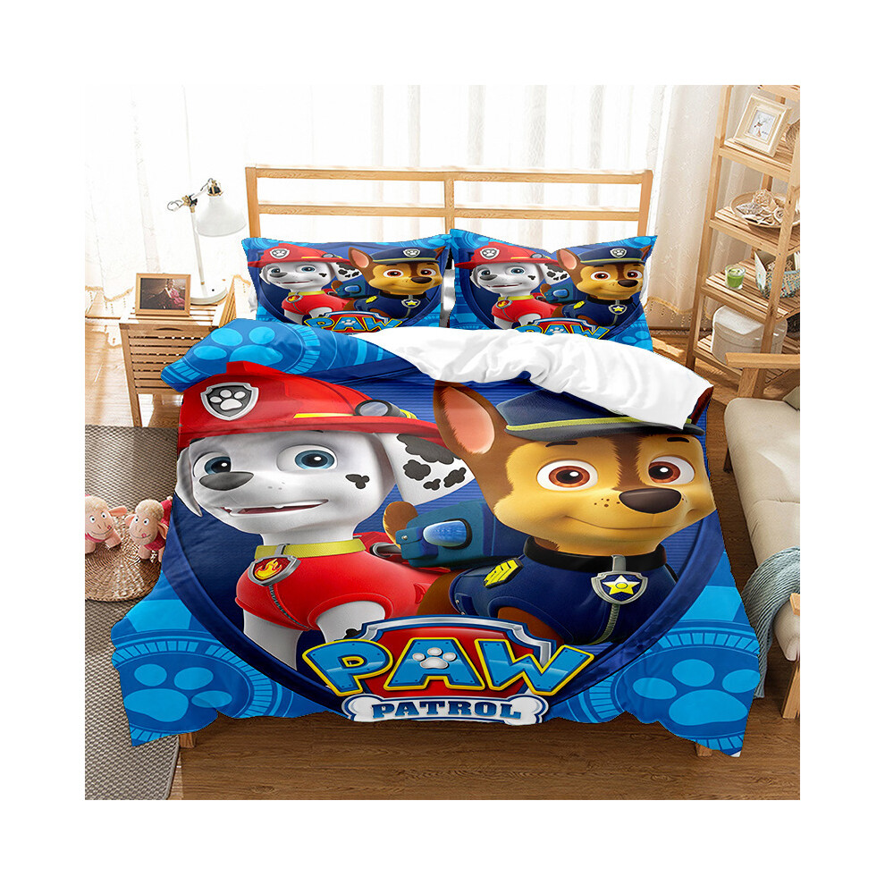 (Pap T04, Single 135*200cm) Gift For Paw Patrol Fans Bedding Set Double Single Duvet Covers And Pillowcases