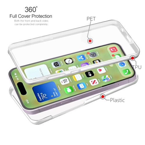 For Apple iPhone 16 360 Full Cover Front And Back Case 1