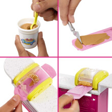 Barbie It Takes Two Bakset med Malibu Docka och 18 Tillbehör inklusive Modelleringsdeg 3 Färger och Formar