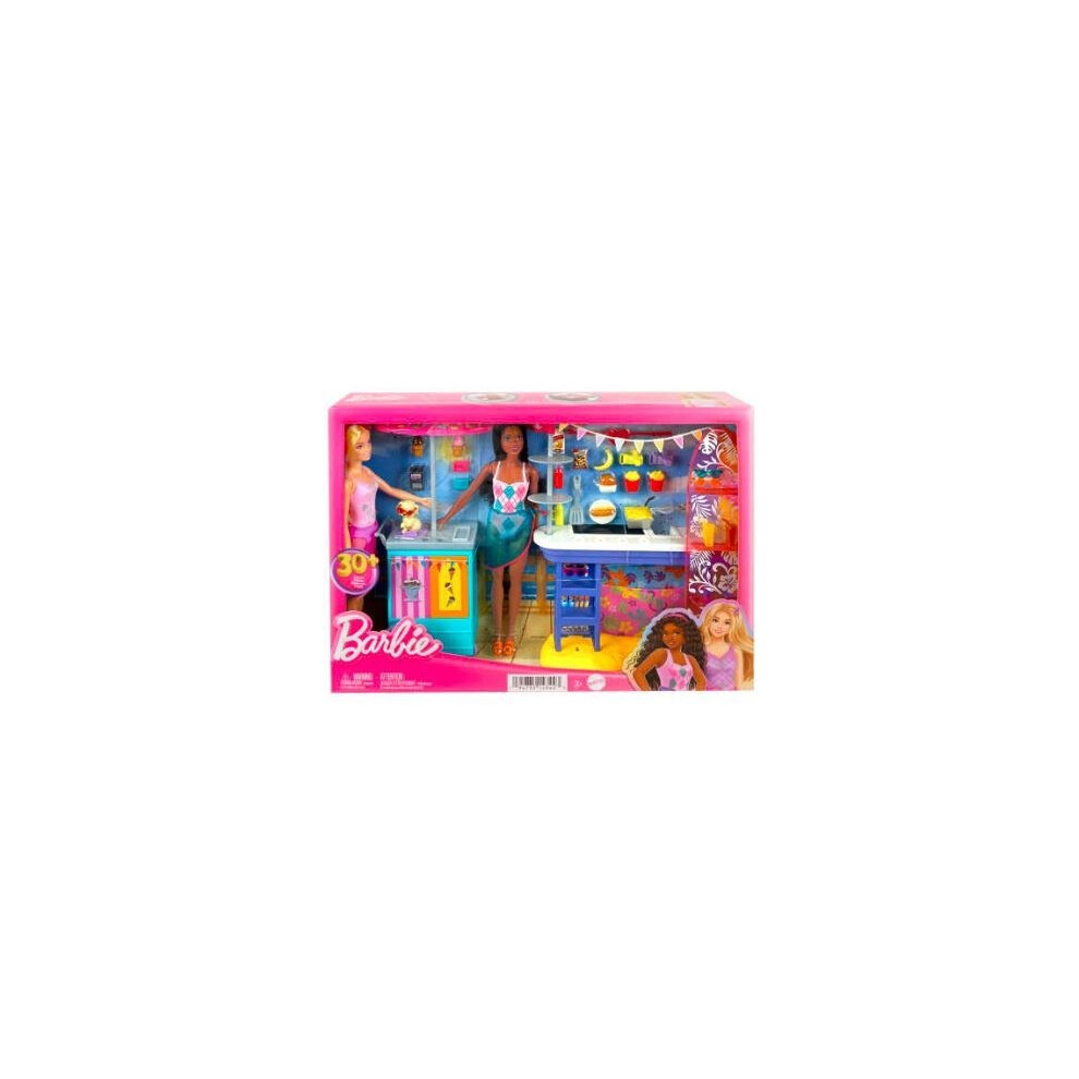 BARBIE DAY AT THE SEASIDE SET OF 2 DOLLS HNK99