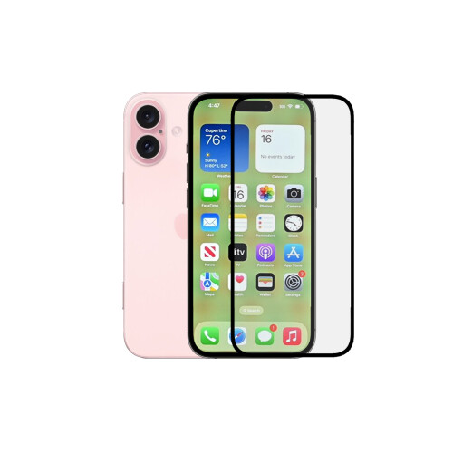 For Apple iPhone 16 Plus Full Cover Tempered Glass Screen Protector 1