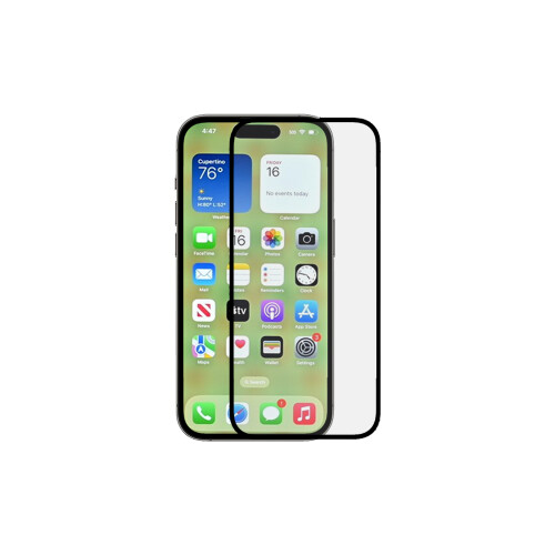 For Apple iPhone 16 Plus Full Cover Tempered Glass Screen Protector 2