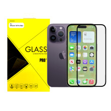 For Apple iPhone 16 Pro Max Full Cover Tempered Glass Screen Protector