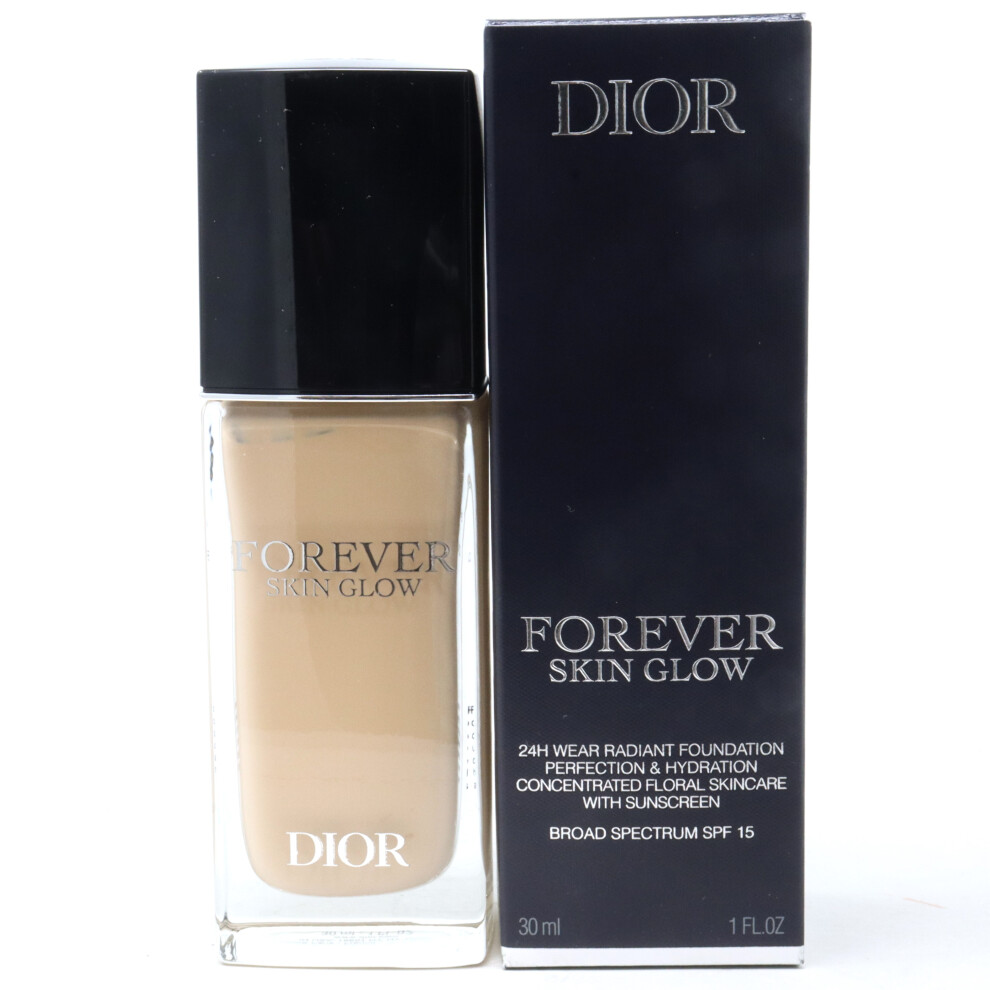 (1.5N Neutral/Glow SPF 15) Dior Forever Skin Glow Hydrating Foundation  1.0oz/30ml New With Box