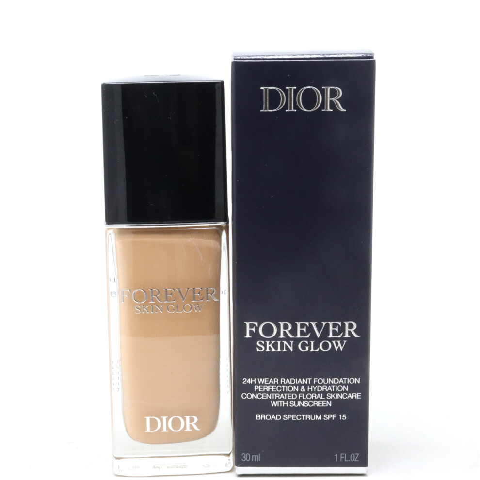 (3WP Warm Peach/Glow SPF 15) Dior Forever Skin Glow Hydrating Foundation  1.0oz/30ml New With Box
